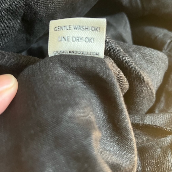 ❗️FINAL PRICE❗️NWOT Black 100% linen dress with pockets, XS-M - Picture 10 of 11